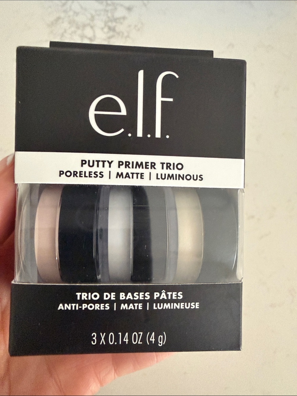 e.l.f. Putty Primer Trio – Beige, Black, White